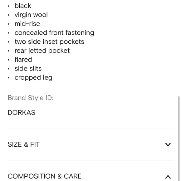 Loulou studio wool pants NWT - Picture 4 of 5